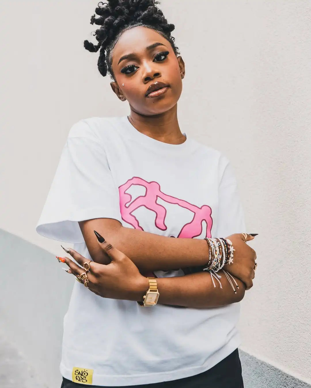 American fashion cartoon pattern printed oversized T-shirt women Y2K street hip-hop loose Harajuku short sleeved top for couples
