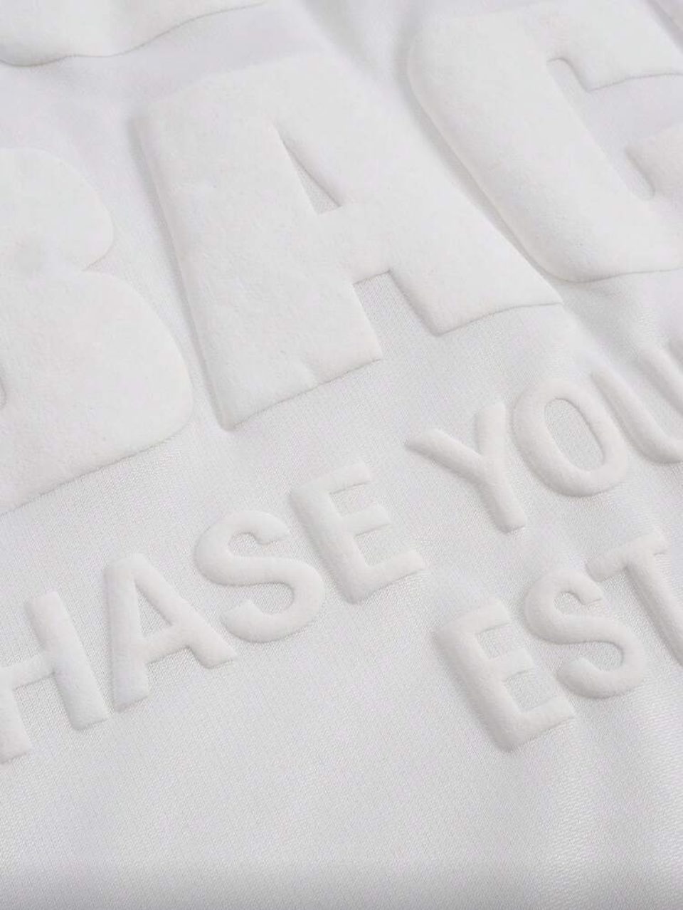 Never Look Back Oversized T-Shirt White