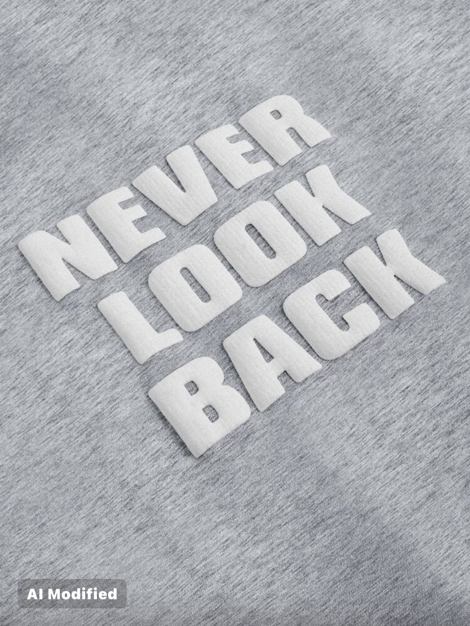 Never Look Back Oversized T-Shirt Heather Grey