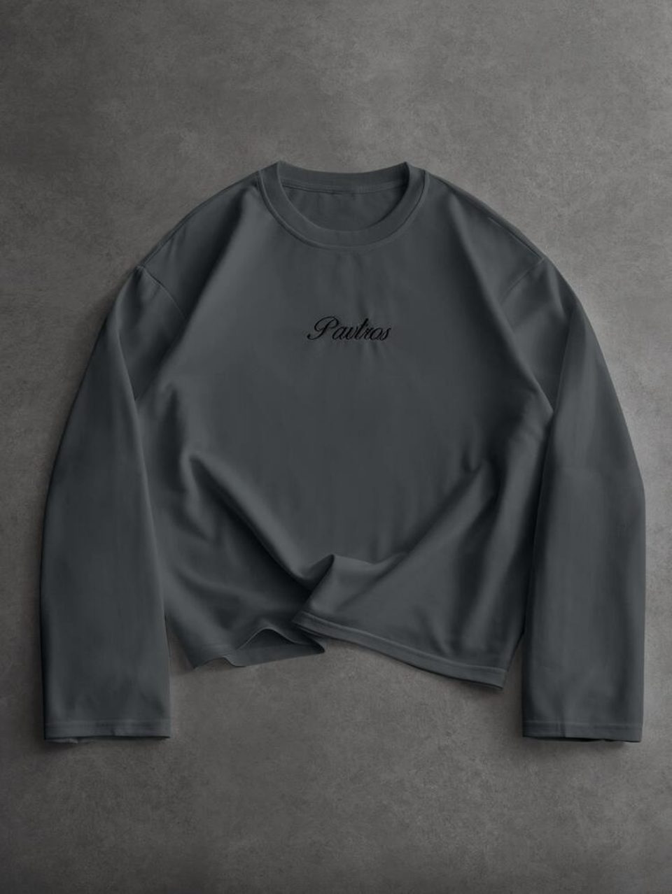 Fact Of God Embroidered Sweatshirt Charcoal