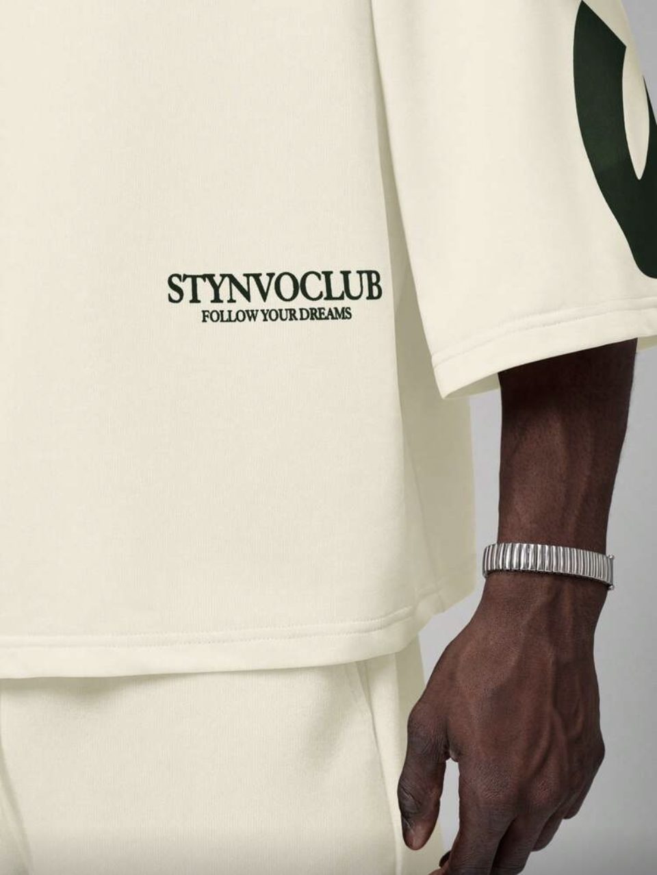 Sincere Oversized T-Shirt and Shorts Set Cream