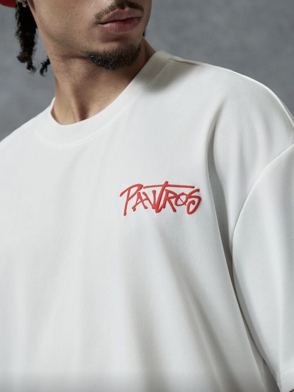 Club 1999 Graphic T-Shirt White - Red Vintage Badge Back Print