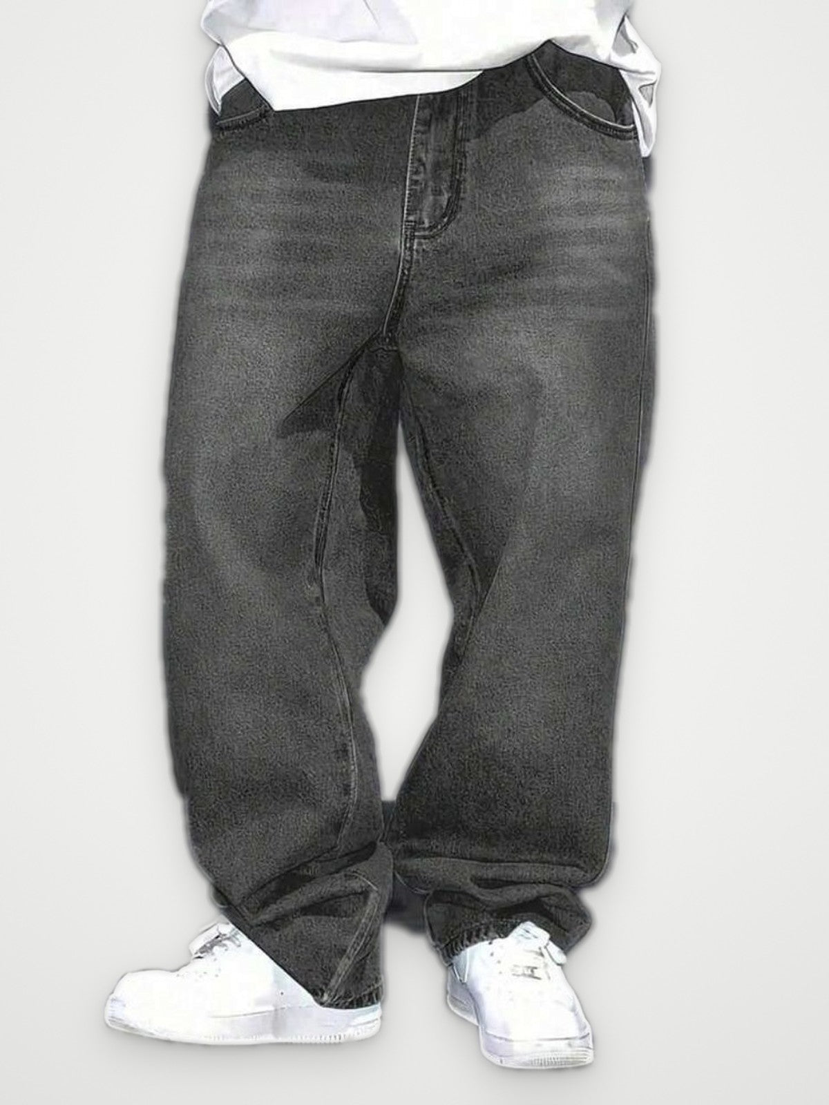 Baggy Jeans Washed Grey - Wide Leg Vintage Denim | Obsyde