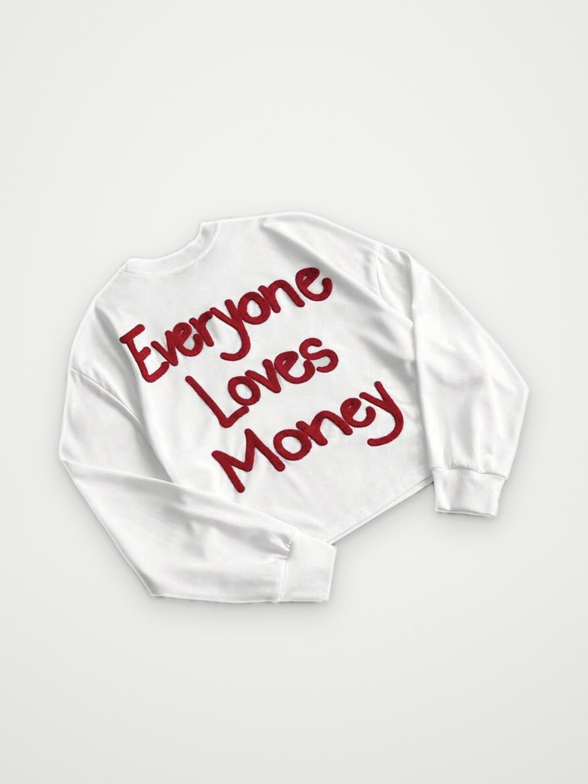 Everyone Loves Money Sweatshirt White | Obsyde