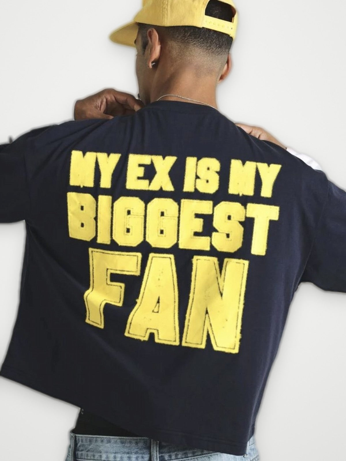 My Ex Is My Biggest Fan T-Shirt Navy | Obsyde